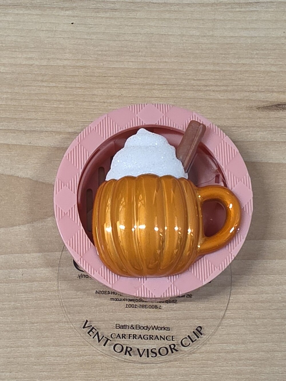 Bath & Body Works Pumpkin Mug Car Vent Clip